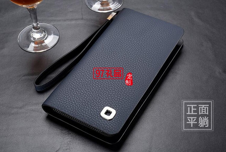 三棵樹(shù)漆定制男士商務(wù)手包 長(zhǎng)款錢(qián)包皮包