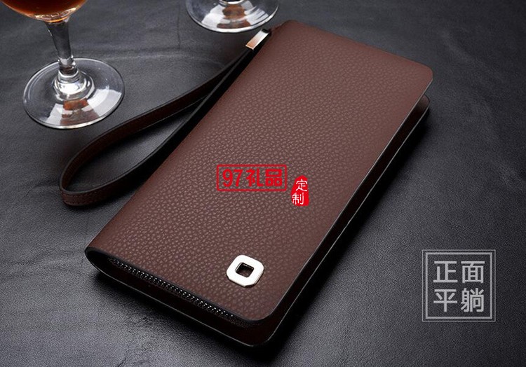 三棵樹(shù)漆定制男士商務(wù)手包 長(zhǎng)款錢(qián)包皮包