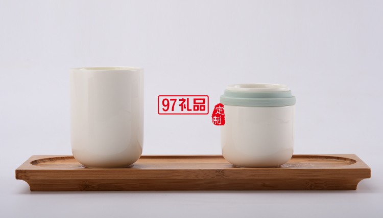中國(guó)銀行定制案例 便攜式茶具 同心杯 可定制LOGO
