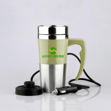 山丹農(nóng)村信用社定制  車(chē)載電熱水杯 車(chē)用加熱杯