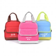 雙層加厚干濕分離冰包便當包野餐包保溫包