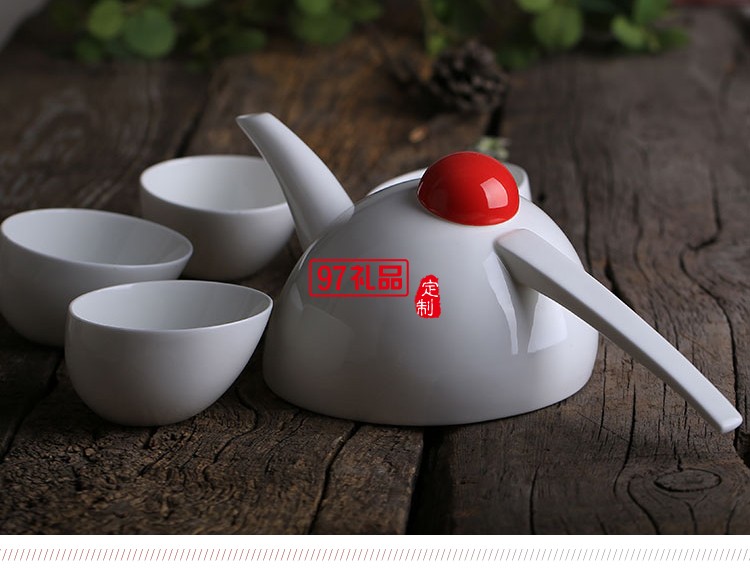 骨瓷喜鵲茶具整套茶具功夫陶瓷茶壺茶杯送客戶(hù)禮品定制