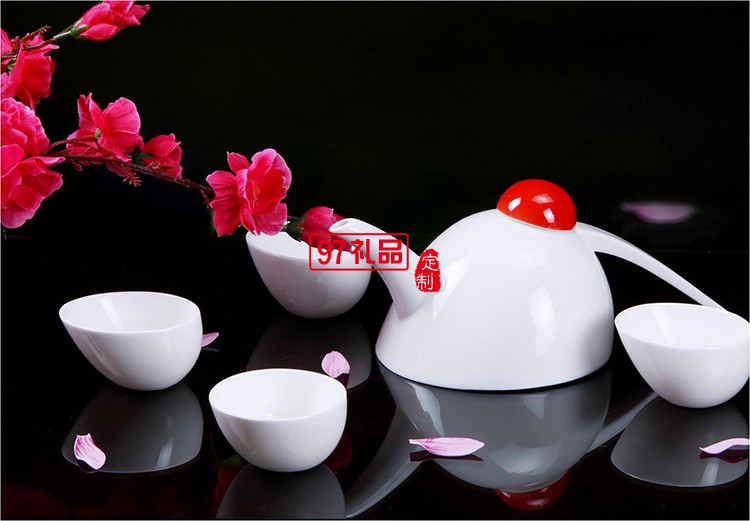 骨瓷喜鵲茶具整套茶具功夫陶瓷茶壺茶杯送客戶(hù)禮品定制