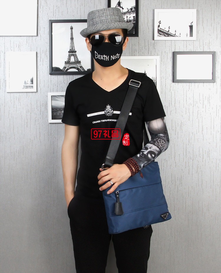 尼龍牛津布包 單肩包男休閑斜挎包 韓版潮男包 時(shí)尚男士包