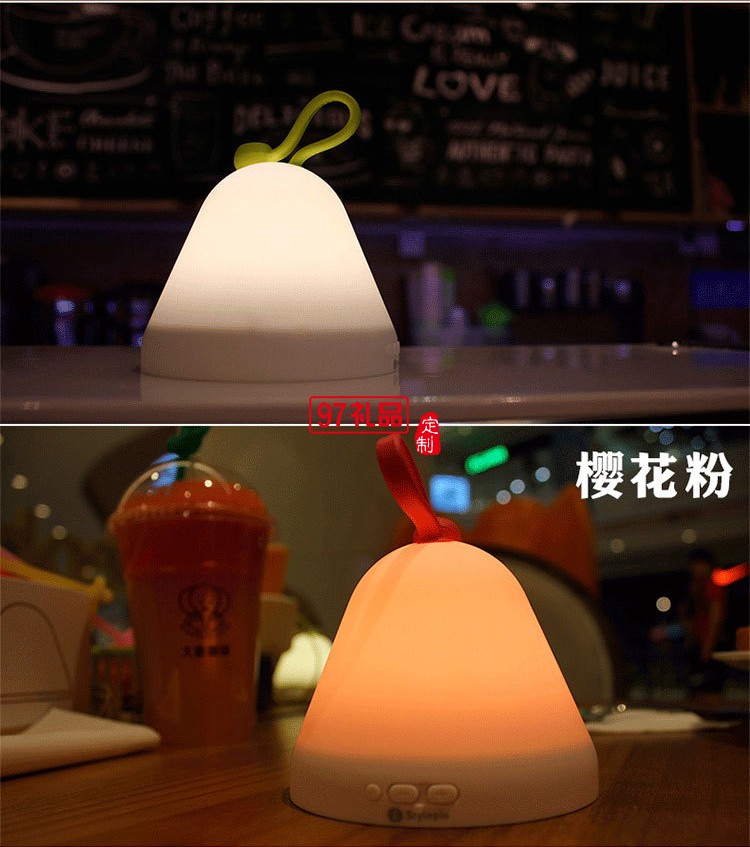 觸摸多功能鬧鐘小夜燈翻翻燈 點(diǎn)陣時鐘溫度計氛圍燈小臺燈