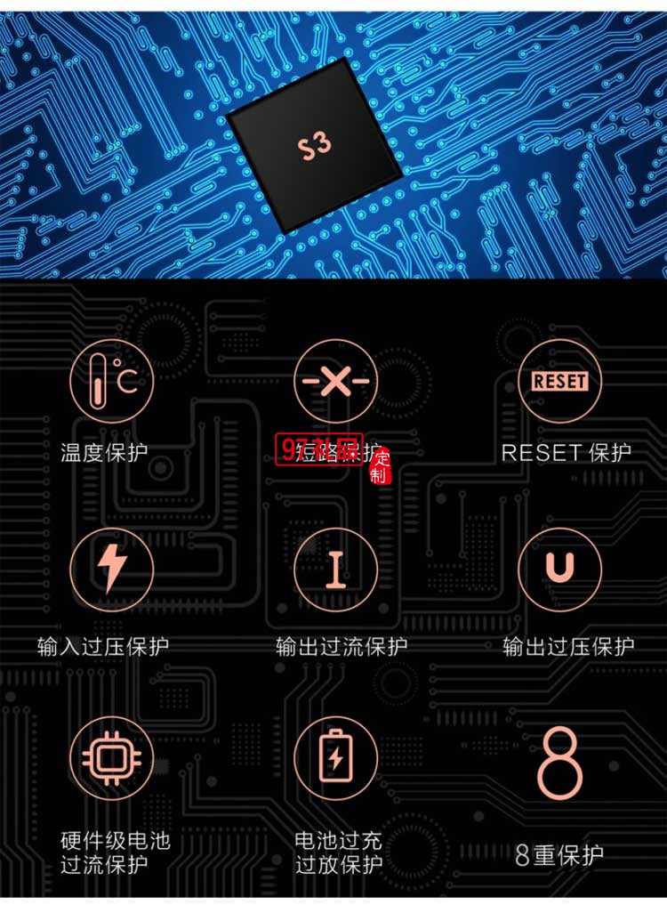 天豪集團(tuán) 定制雙向快充1萬毫安移動(dòng)電源 超薄便攜充電寶