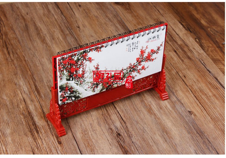 中國(guó)風(fēng)公司企業(yè)商務(wù)宣傳廣告創(chuàng)意桌面擺件臺(tái)歷定制送客戶(hù)禮品
