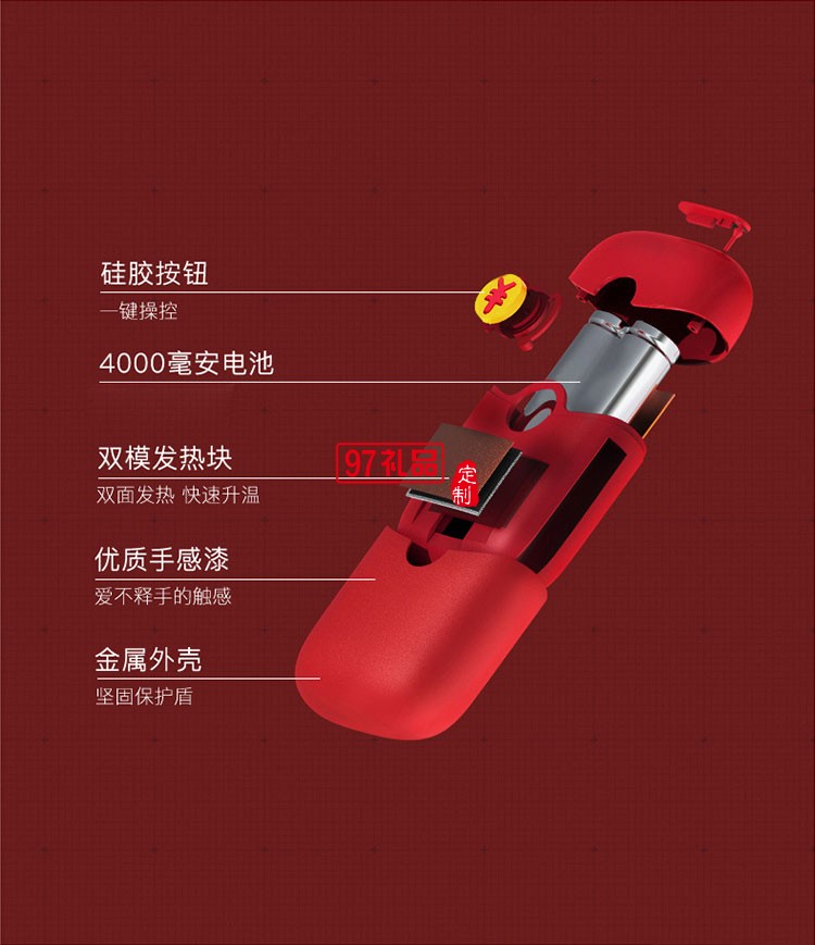 新年禮品紅包暖手寶移動電源USB