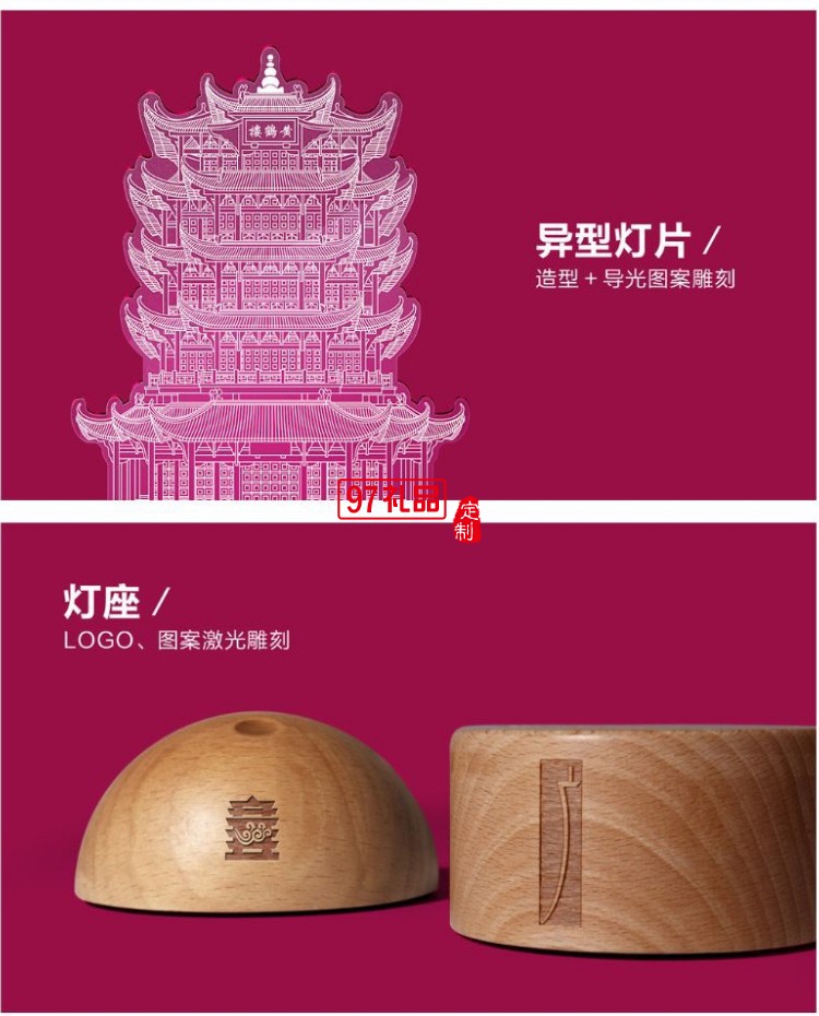 氛圍燈專屬企業(yè)定制中國風年會城市紀念春節(jié)賀年伴手禮