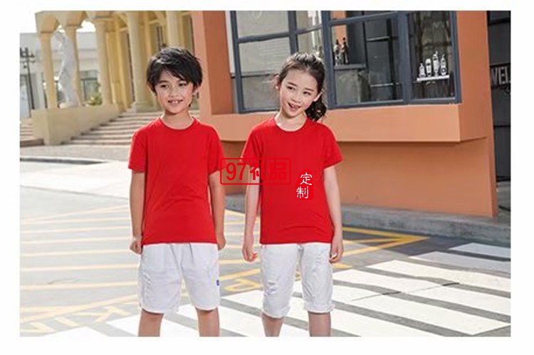 時(shí)尚親子裝超親膚柔軟圓領(lǐng)T恤LOGO定制