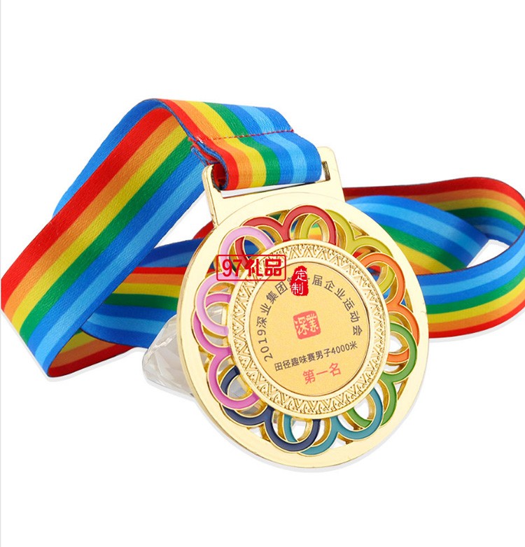 深業(yè)集團(tuán)企業(yè)運(yùn)動會定制金屬獎(jiǎng)牌比賽獎(jiǎng)牌羽毛球籃球足球金銀銅牌定制