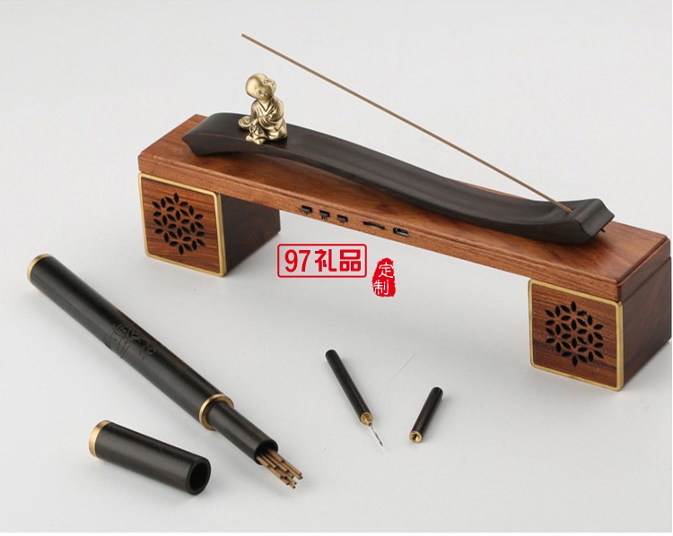 云起香插名木琴幾藍(lán)牙音樂(lè)音響檀香擺件