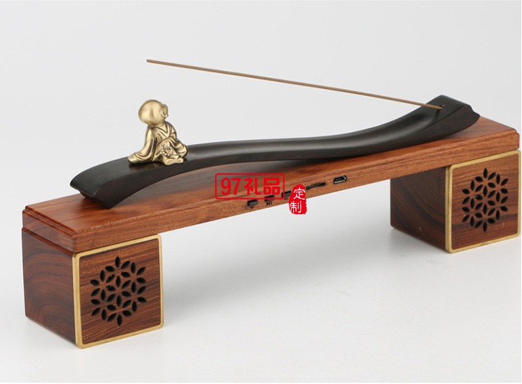 云起香插名木琴幾藍(lán)牙音樂(lè)音響檀香擺件