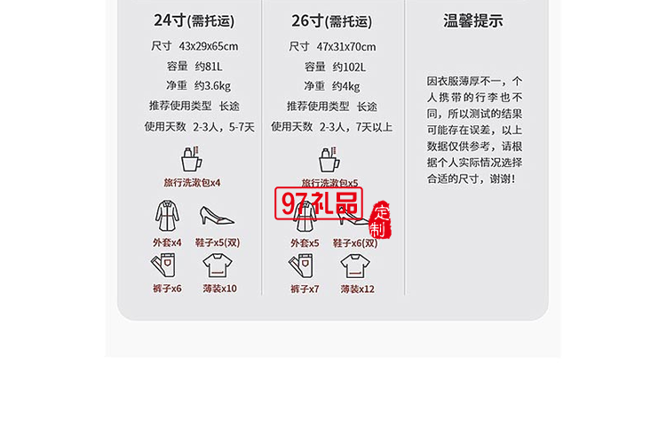 啄木鳥(niǎo)前開(kāi)蓋拉鏈款旅行箱-諾維肯ZRA-0009