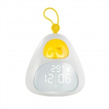 usb充電床頭led小夜燈小程序兒童鬧鐘鳥巢時光鬧鐘