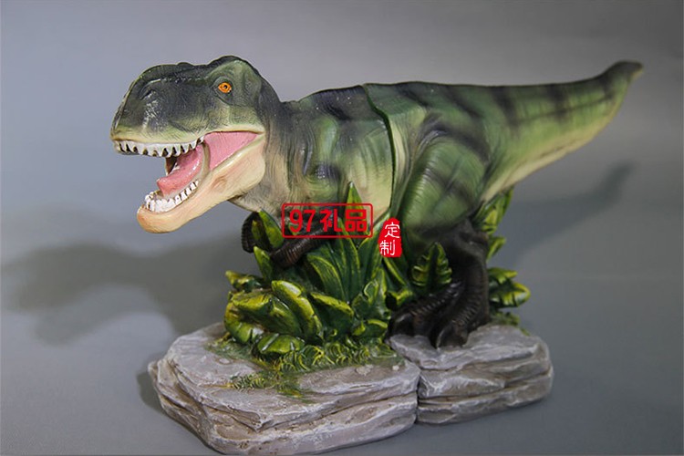 創(chuàng)意霸王龍書(shū)立架樹(shù)脂工藝品