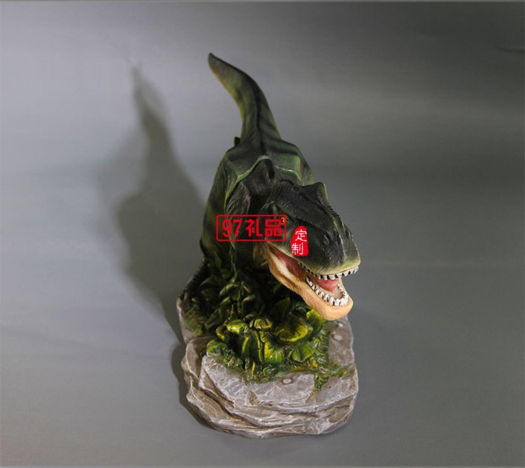 創(chuàng)意霸王龍書(shū)立架樹(shù)脂工藝品