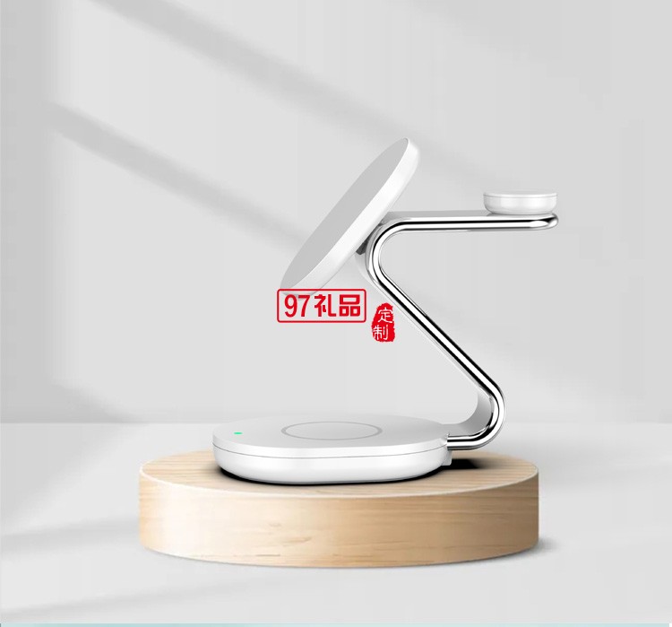 私模新款三合一磁吸立式支架無線充電器