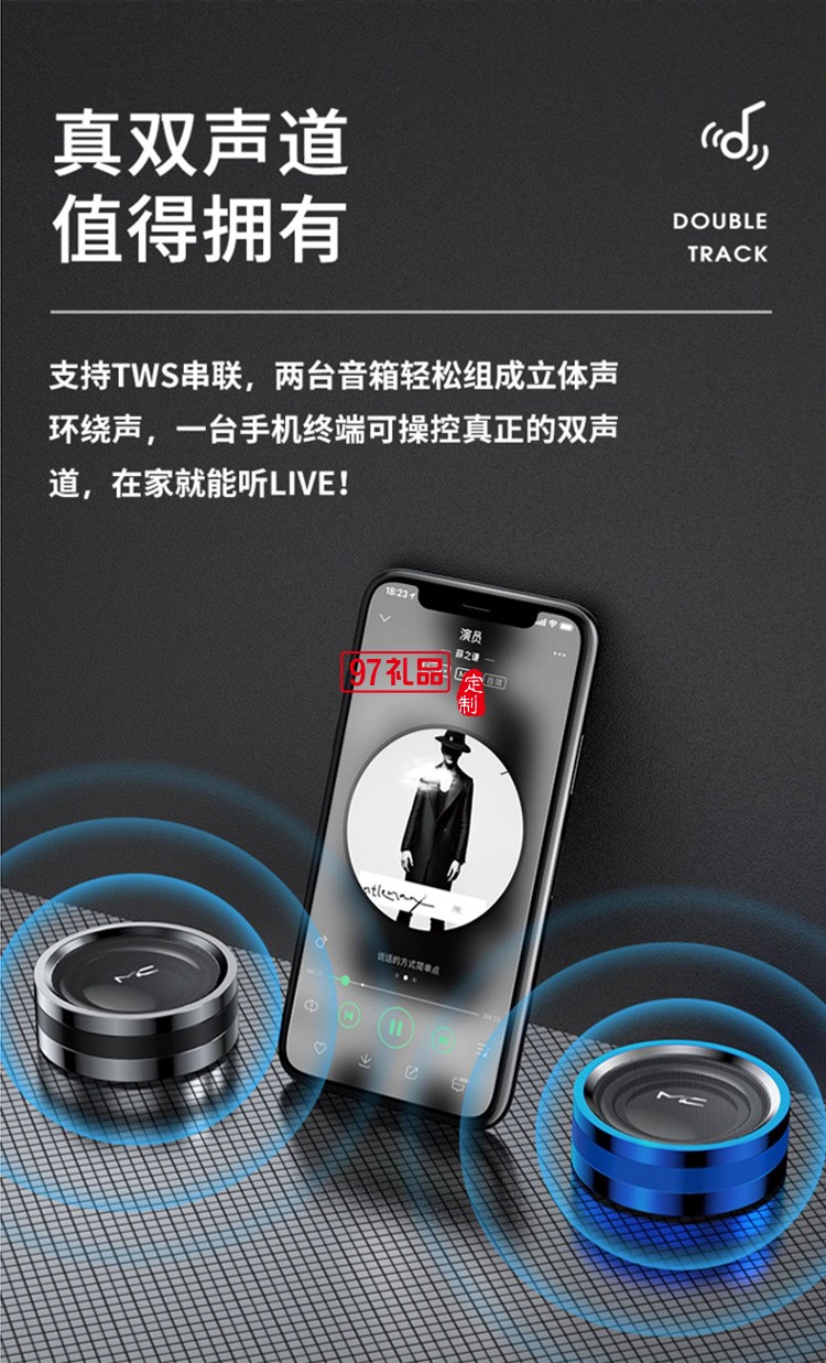藍(lán)牙音箱無(wú)線低音炮便攜式小鋼炮桌面插卡U盤(pán)音響
