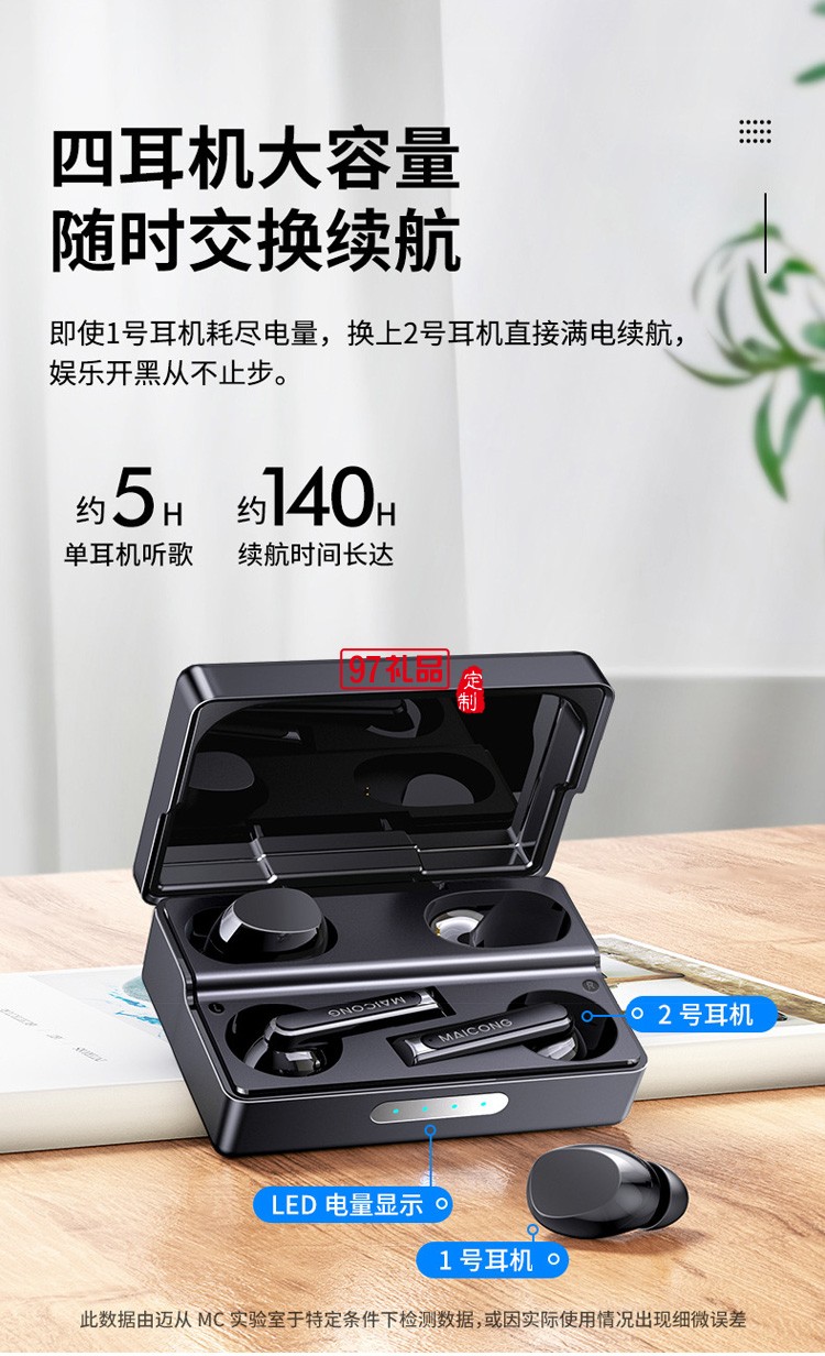 新款無線藍(lán)牙耳機(jī) TWS入耳式立體聲降噪