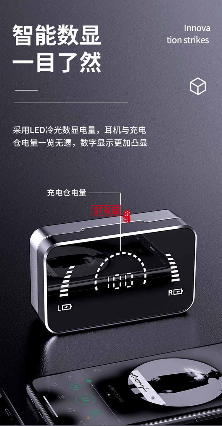 TWS入耳式立體聲運(yùn)動跑步 無線藍(lán)牙耳機(jī)降噪