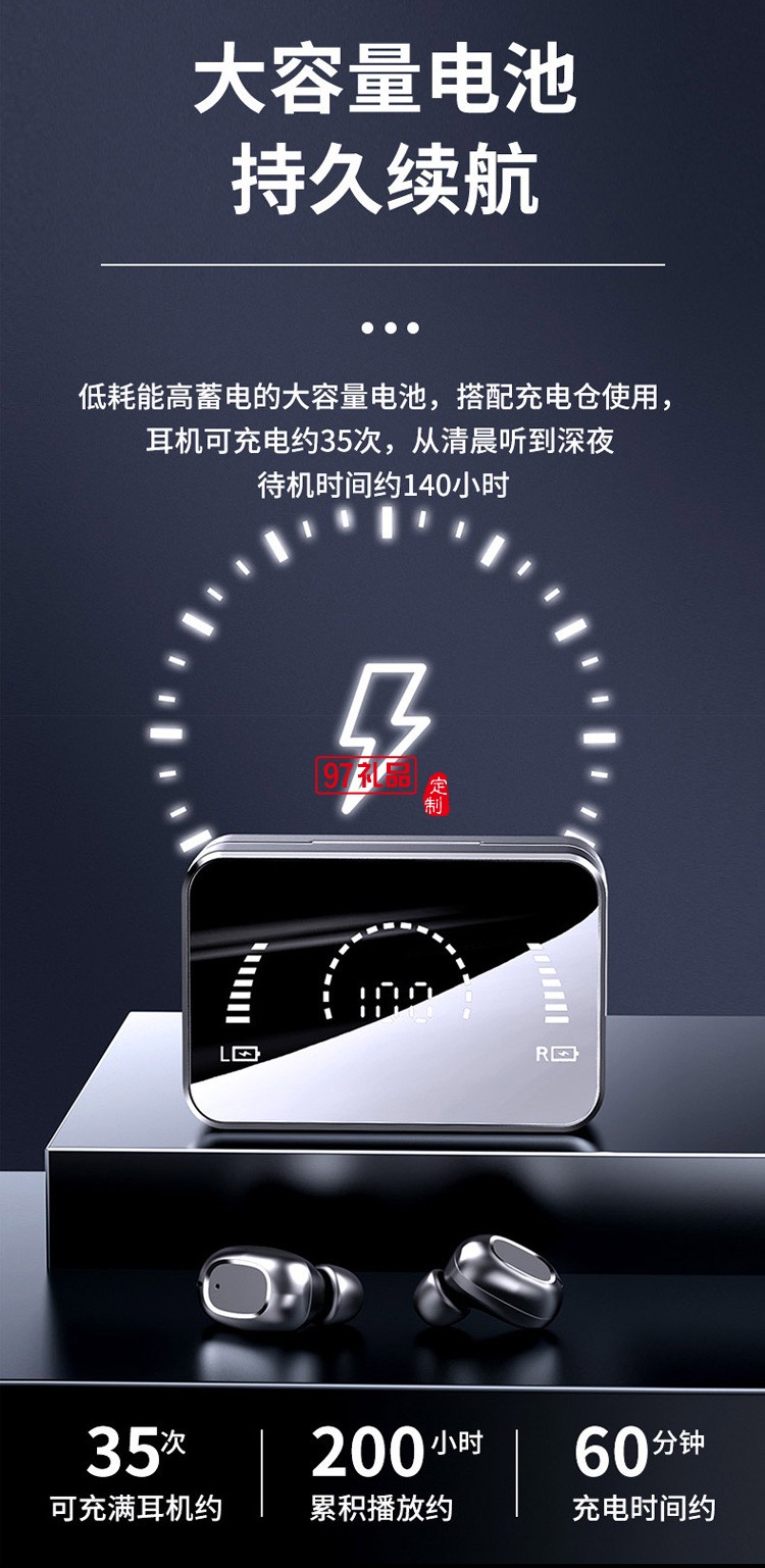 TWS入耳式立體聲運(yùn)動跑步 無線藍(lán)牙耳機(jī)降噪