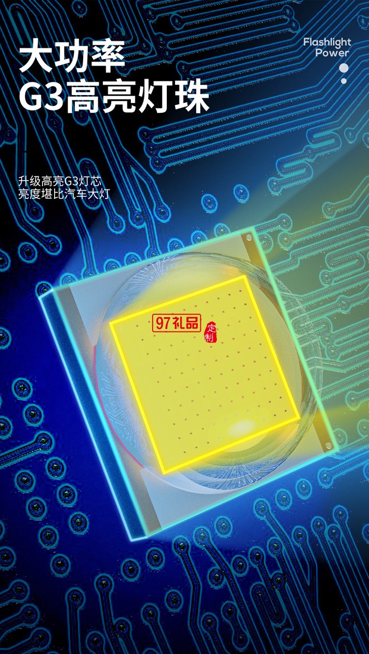 ABS強(qiáng)光手電筒 USB充電戶(hù)外小手電 徒步便攜家用照明