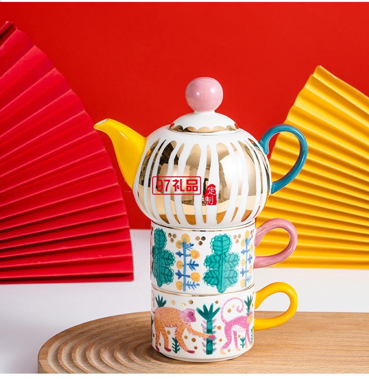 宮廷風(fēng)下午茶餐具套裝子母泡茶壺陶瓷北歐風(fēng)格英式小號創(chuàng)意個性
