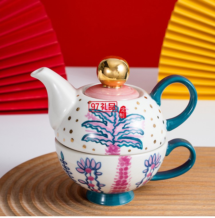 宮廷風(fēng)下午茶餐具套裝子母泡茶壺陶瓷北歐風(fēng)格英式小號創(chuàng)意個性