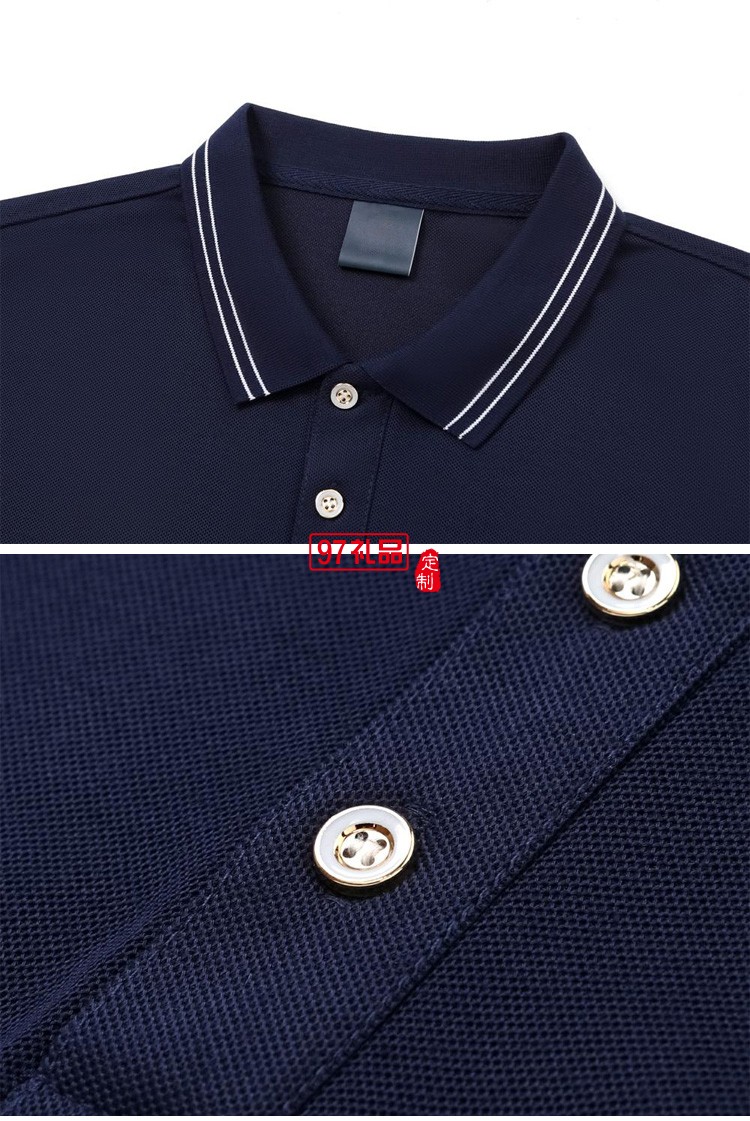 定制polo衫廣告衫翻領(lǐng)200g巴洛克蔚藍(lán)翻領(lǐng)工作服