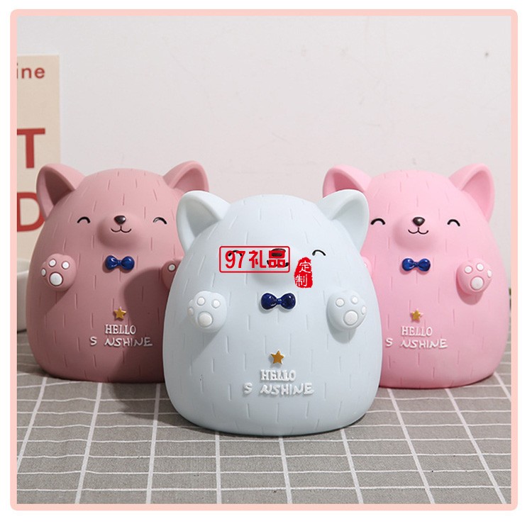 卡通萌貓存錢罐只進(jìn)不出兒童儲蓄罐貓咪創(chuàng)意可愛禮物