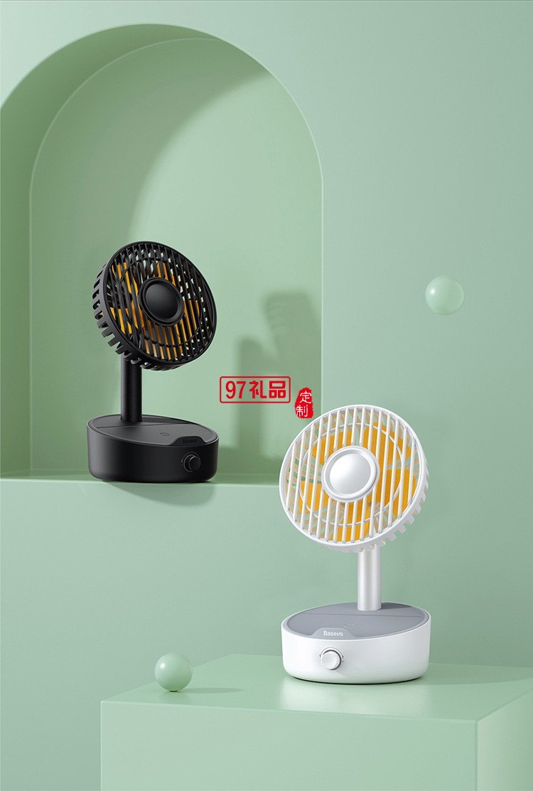 桌面小風扇 迷你USB電風扇充電式臺式小型靜音桌面搖頭電風扇