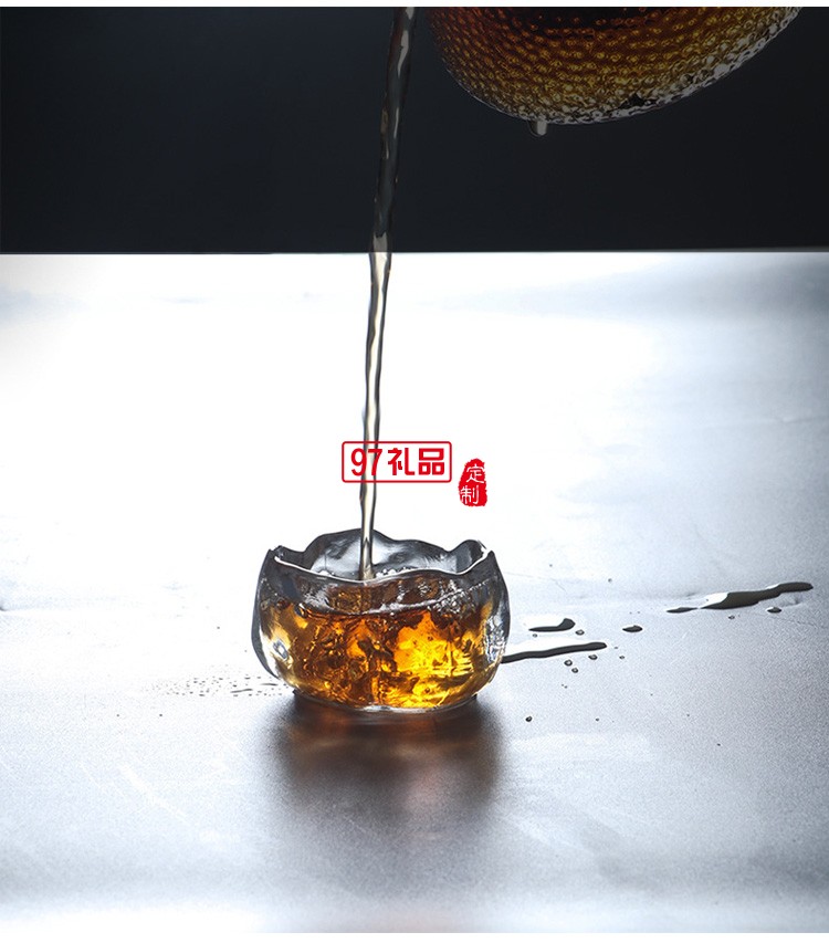 琉璃品茗杯單杯日式迷你個人小茶杯加厚玻璃上神杯