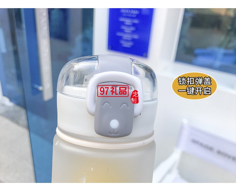 簡約磨砂塑料杯學(xué)生情侶清新個性夏天水瓶韓國ins風彈蓋隨手杯子