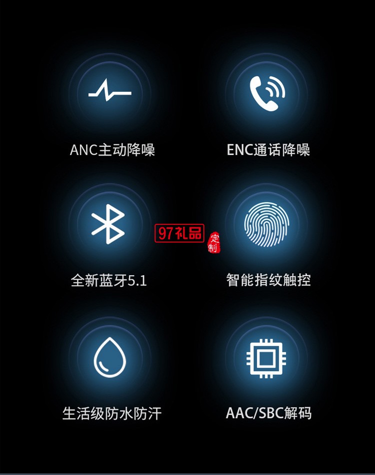 數(shù)顯藍(lán)牙耳機(jī)ENC主動(dòng)降噪 運(yùn)動(dòng)游戲電競