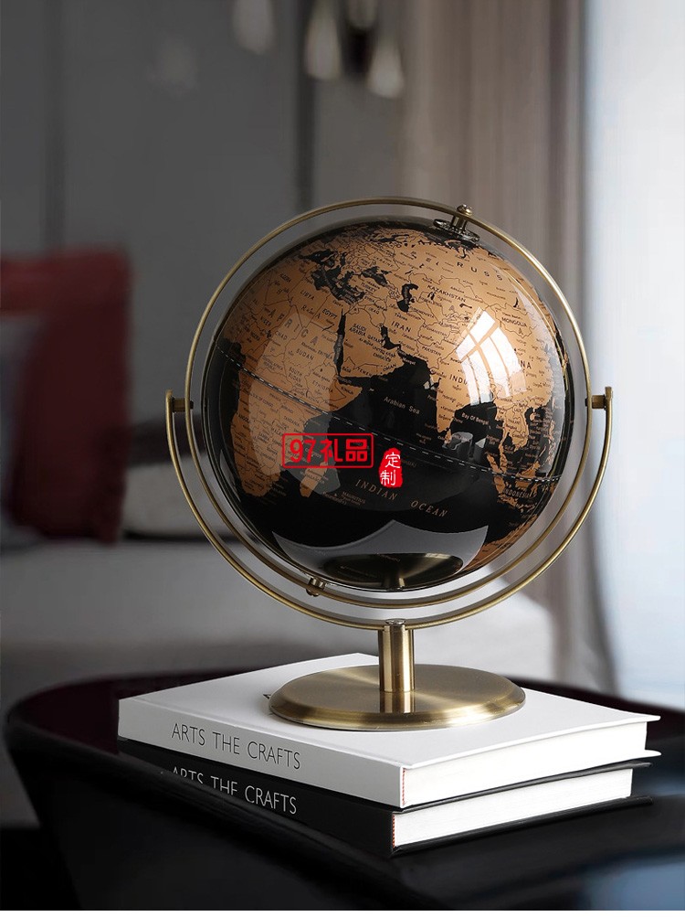 創(chuàng)意輕奢地球儀擺件辦公室桌面擺設