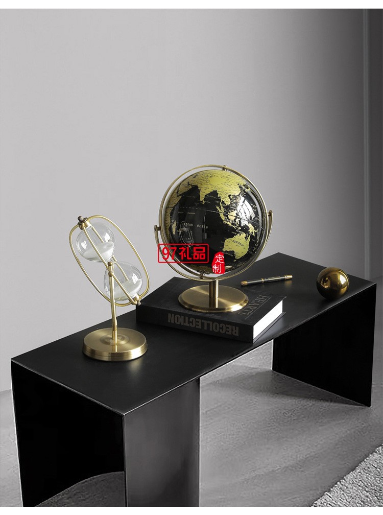 創(chuàng)意輕奢地球儀擺件辦公室桌面擺設