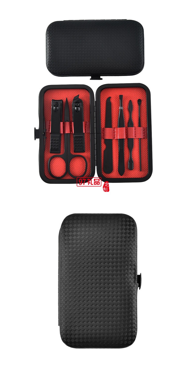 定制容套裝指甲7件套不銹鋼指甲鉗指甲刀套裝商務禮品