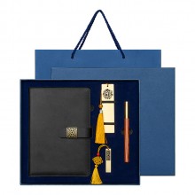 國潮筆記本禮盒套裝帶書簽u盤