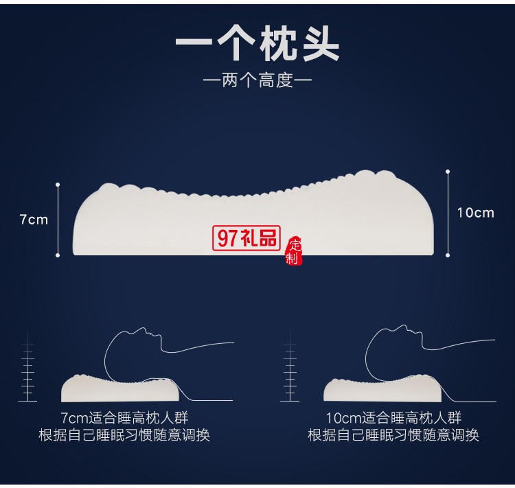 天然乳膠枕頭枕芯護頸椎按摩泰國單人枕