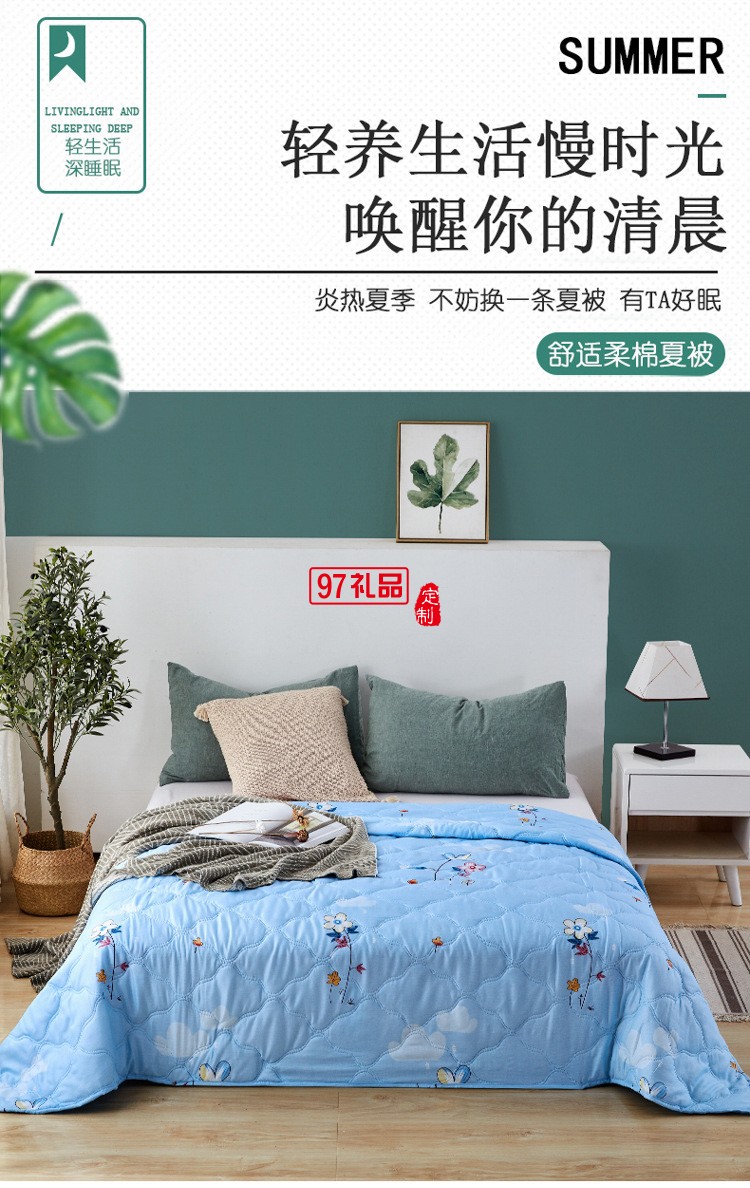 空調(diào)被禮品夏被開(kāi)業(yè)活動(dòng)禮盒裝薄被子夏涼被被芯