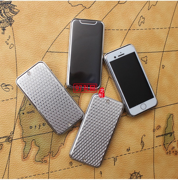 創(chuàng)意手機防風滑蓋充氣打火機紅焰點煙器定制公司廣告促銷禮品