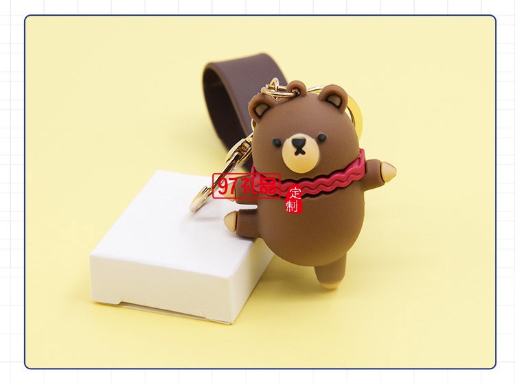 卡通可愛芭蕾舞小熊鑰匙扣汽車掛件娃娃機(jī)小禮品鑰匙鏈