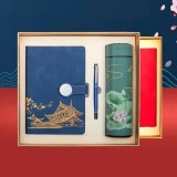 新款中秋中國(guó)風(fēng)文創(chuàng)A5古典記事本商務(wù)禮品套裝