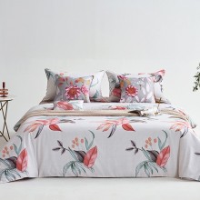 女神禮品法國(guó)啄木鳥花為棉全棉雙面四件套-蕙質(zhì)蘭心