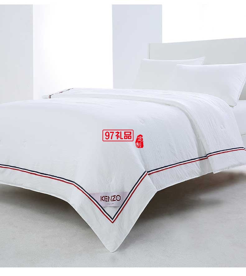 KENZO簡約格調(diào)輕柔被 立體絎縫抑鉆絨面料 細膩絲滑被子