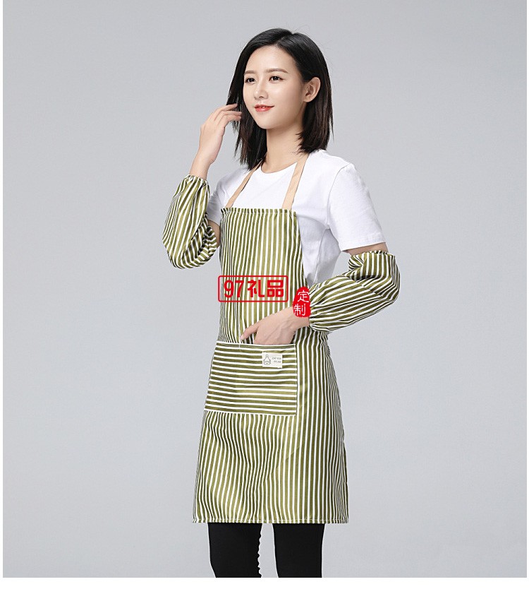 圍裙廚房做飯防水防油圍腰工作服女夏季餐飲專(zhuān)用定制公司廣告禮品