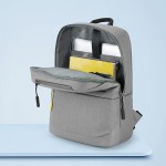 外觀時尚材質輕便耐磨新秀麗雙肩包-灰色