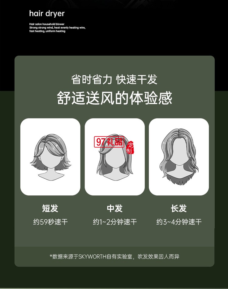 電吹風機高速家用大功率負離子護發(fā)吹頭發(fā)定制公司廣告禮品