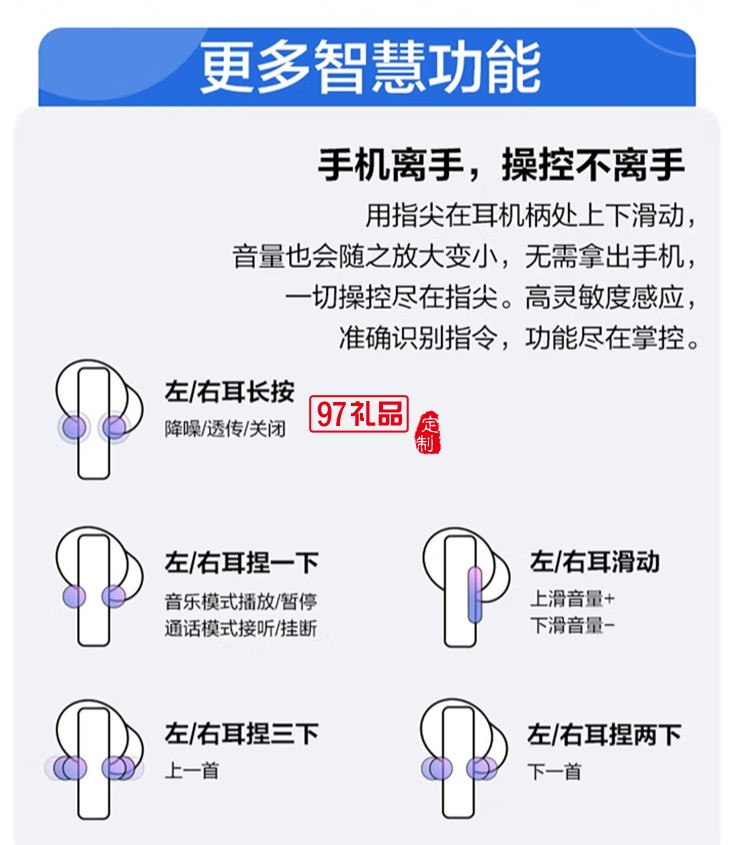 華為FreeBuds Pro無線藍(lán)牙耳機(jī)主動(dòng)降噪入耳式定制公司廣告禮品